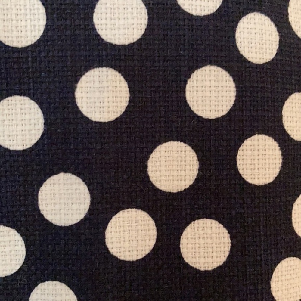 New J. Crew Navy polka dot pencil skirt 10 Petite - Picture 6 of 8